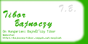 tibor bajnoczy business card